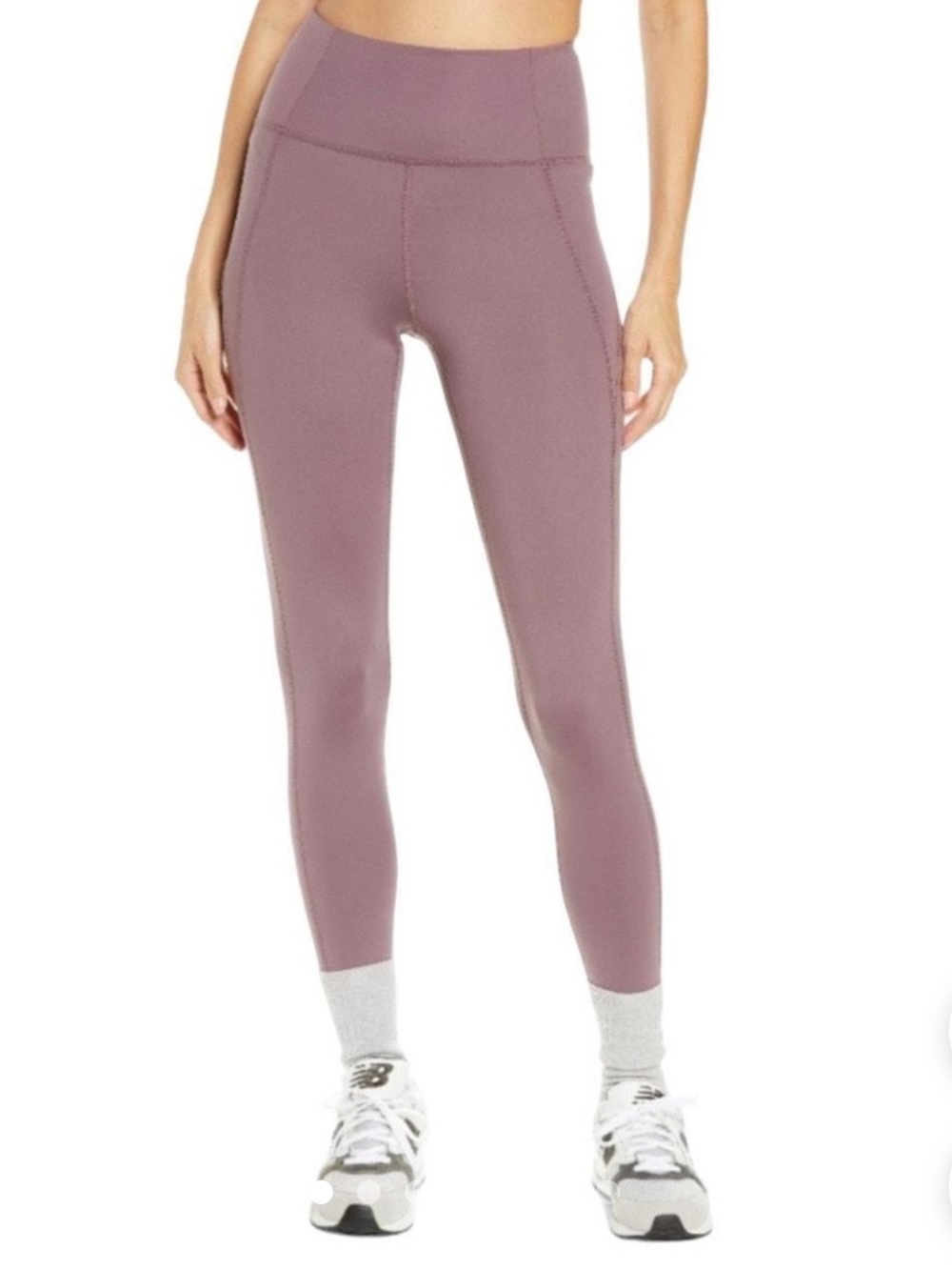 Girlfriend Collective Leggings Dusty Mauve Light Pink Purple High-Rise Sculpting